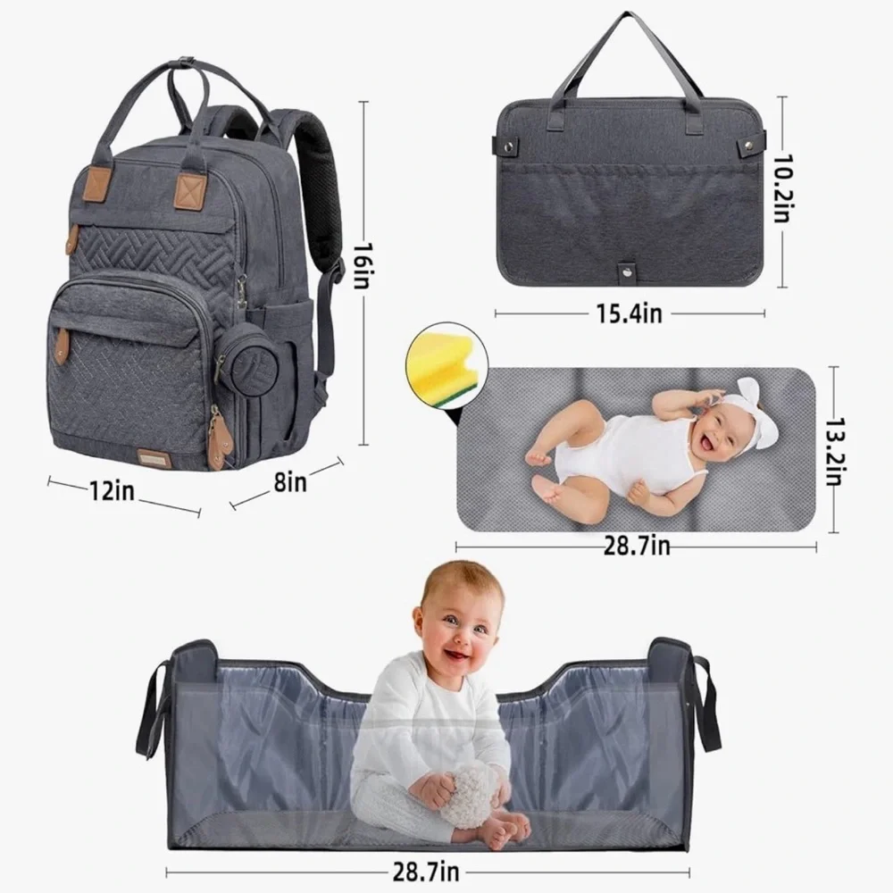 Yokakio | Diaper Bag Backpack for Girl or Boy Large NWT